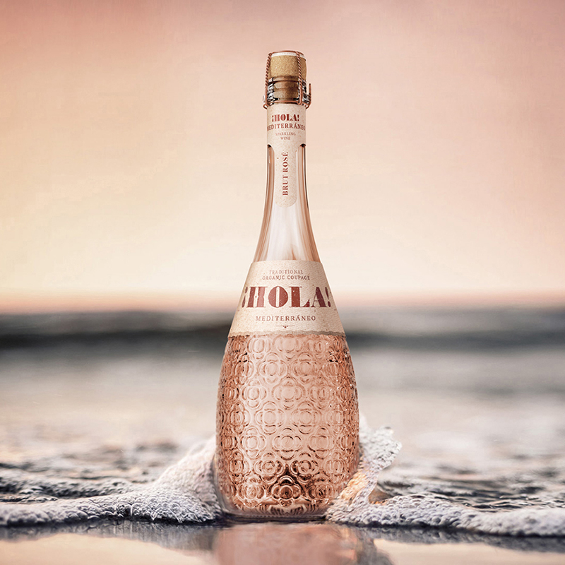 巴塞之花地中海风情桃红气泡