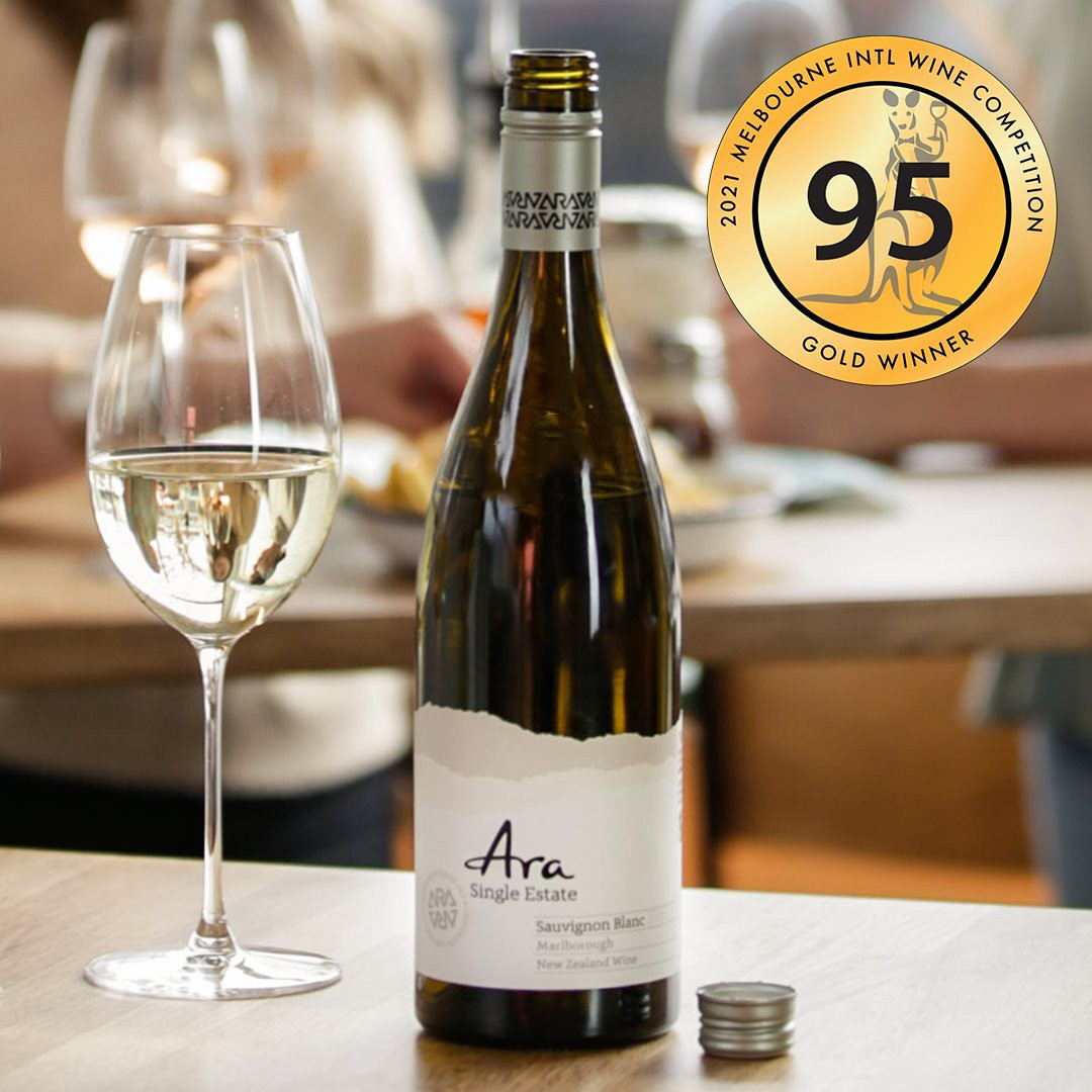 新西兰高分原瓶进口性价比单一园马尔堡长相思ara干白葡萄酒2024