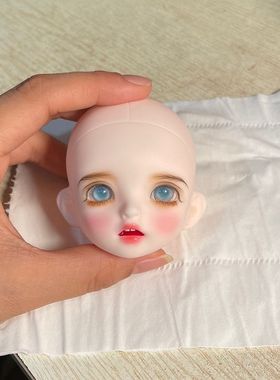 三插六娃头6分bjd改妆手绘娃头成品娃头3d改妆娃头mjdbjd6分娃娃