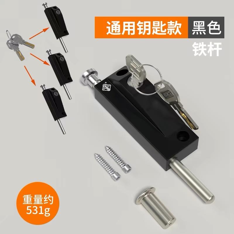 地锁有框玻璃地弹门锁铝合金旋转门插销锁落地插锁防盗自动插销锁