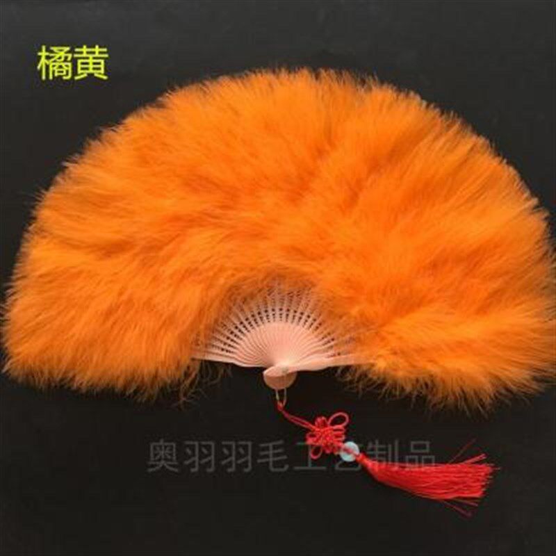羽毛扇子a包邮j全绒加厚羽毛扇舞蹈扇白羽毛扇舞台表演扇50*30