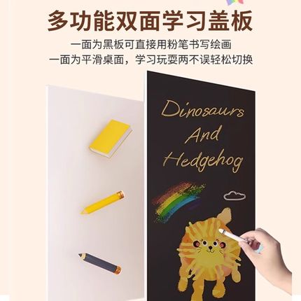 儿童纯实木积木桌l多功能男女孩桌子大颗粒拼装益智玩具宝宝学习