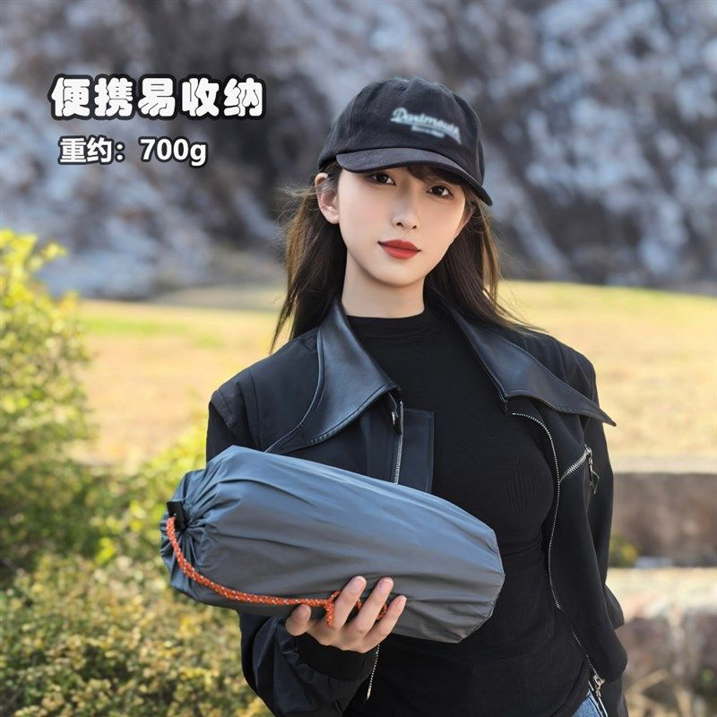 新款厚8cm户外充气睡垫帐篷睡垫内置泵气垫P床户外露营防潮午休垫