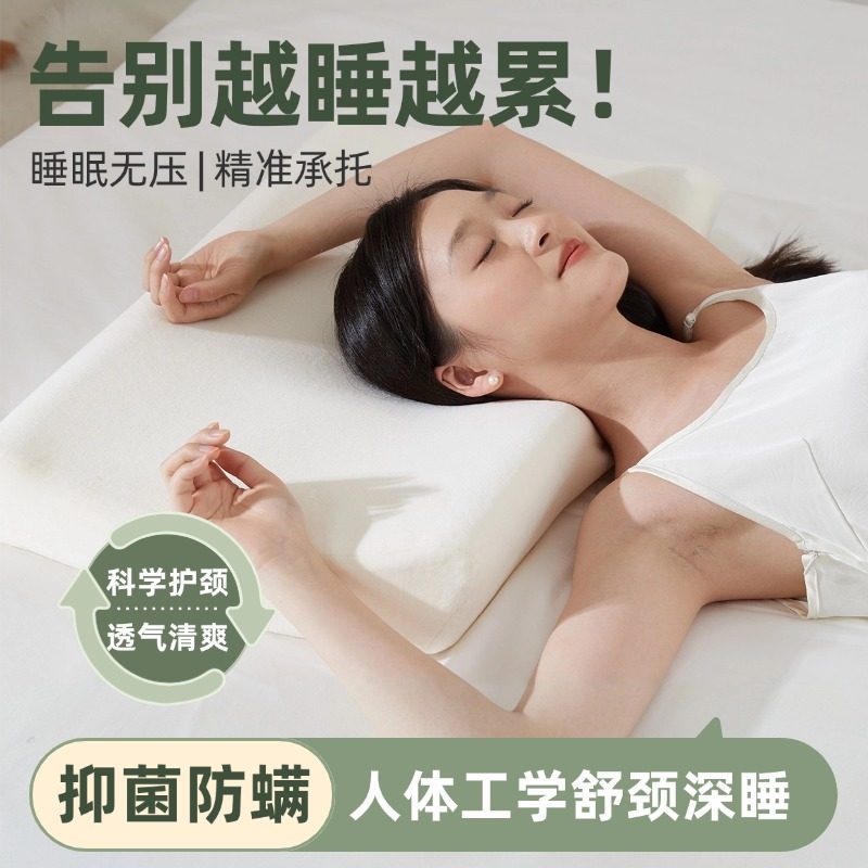 比克龙人体工学矫姿枕头护颈椎助睡眠成人专用深睡记忆棉枕芯礼盒,床上用品,枕头/枕芯,淘宝优惠券,粉丝福利购,淘宝优惠卷