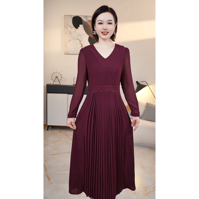 【撤柜清仓】P高端大码原创遮肉显瘦连衣裙 P2253