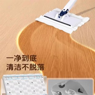 洗脸巾拖把懒人免手洗迷你小拖布家用一拖净夹洗脸巾二次利用拖把