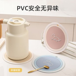 隔热垫餐垫餐桌垫防烫锅垫砂锅耐高温PVC碗垫杯垫家用高级感