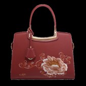 牡丹花繁 国风包包2024红色刺绣新娘K手提包大气妈妈结婚包礼