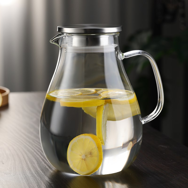 加厚耐热玻璃冷水壶家用凉水壶大容E量耐高温开水壶泡茶凉白开套