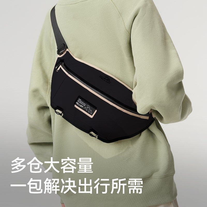 伯希和户外骑行包女运动q大容量斜跨单肩腰包男款休闲登山跑步胸