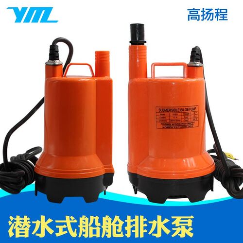船用水泵舱底泵12V24v直流潜水泵渔船Y水泵排水泵