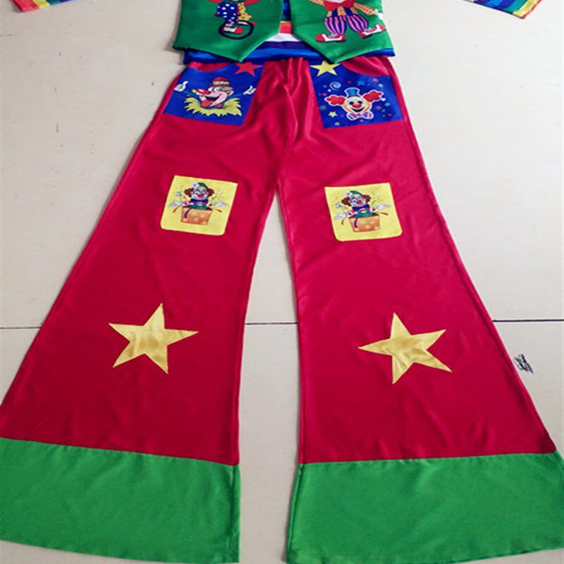 新款小丑服装,高跷服装.,高跷服,
