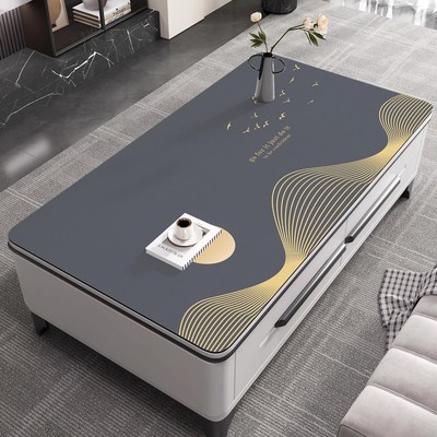 现代风茶几桌垫防水防油轻奢高级感桌面垫2025年新款客厅茶几桌布