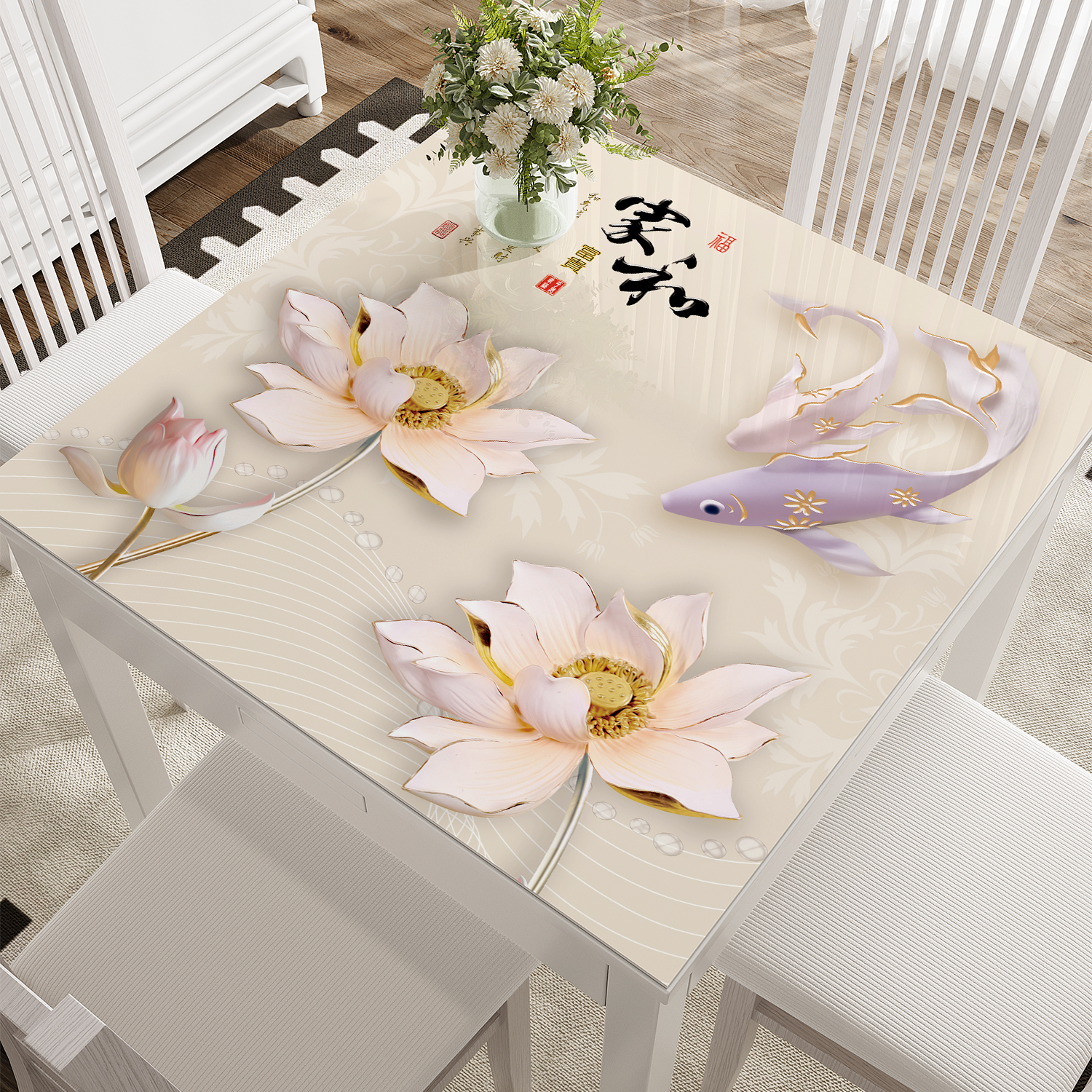 正方形桌布餐桌垫免洗防水防油防烫茶几垫pvc软玻璃四方桌麻将桌