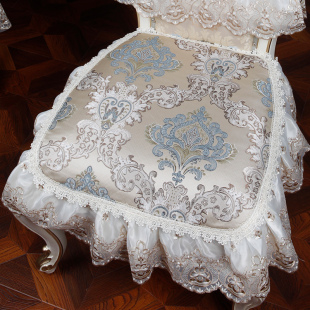 欧式餐椅垫布艺餐k椅坐垫椅套靠背套装 防滑椅垫四季坐垫可定做