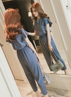 网红夏季春套装女2025r新款很仙的两件套洋气减龄大码显瘦气质韩