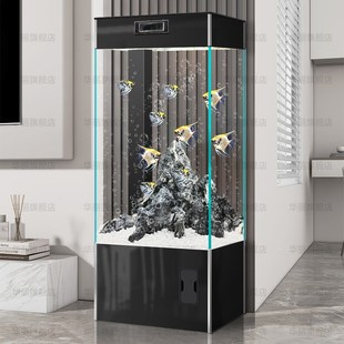 一体机落地2025新款 客厅彩蝶鱼缸柜子大型家用立式 智能立柜金鱼缸