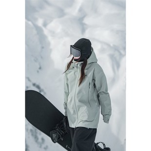 awka滑雪服女男款2025新款单板宽松防水防风专业3L硬壳外套上衣