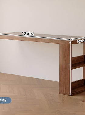 飘窗桌卧室实木书桌书架一体搭台桌窗台工作台转角L型电脑桌MF53