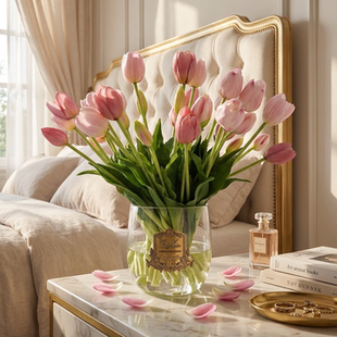 COTE 饰客厅卧室高级感假花香薰摆件 NOIRE郁金香花束仿真花家居装