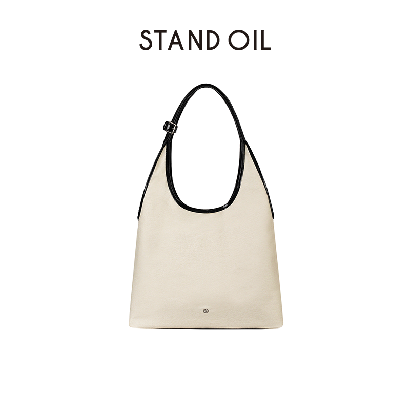 双面可用!单肩包韩国standoil吊带包通勤帆布包皮革两用托特女包