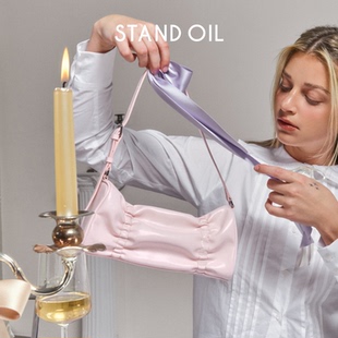 叶舒华同款!褶皱包韩国standoil百褶包25新腋下包通勤轻便单肩女