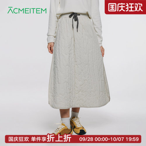 ACMEITEM爱棵米 休闲女士防泼水夹棉A型半身裙加厚宽松长款裙子