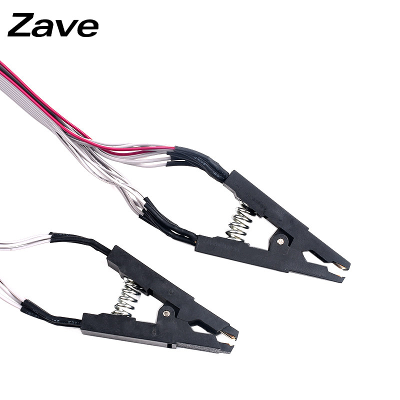 SOP16免拆芯片烧录夹 SOP8宽窄通用贴片测试夹 BIOS烧写 IC夹子线