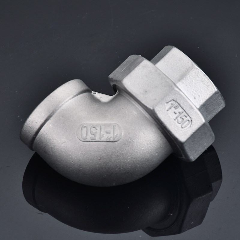 304不锈钢内丝弯头活接头内牙由任平面活接油拧4分6分1寸2寸3寸15