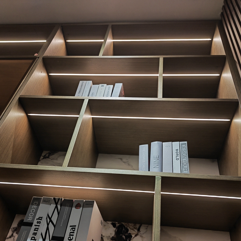 1010嵌入式LED灯带12V线条灯铝合金暗装开槽橱衣柜展柜酒柜子线形