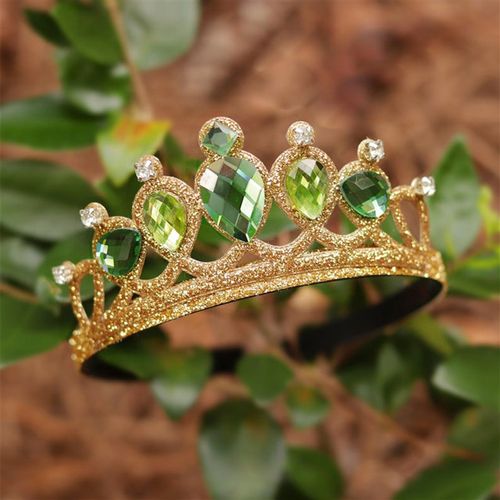 儿童公主皇冠 童话公主角色扮演大皇冠镶钻头饰 女孩生日玩具头冠