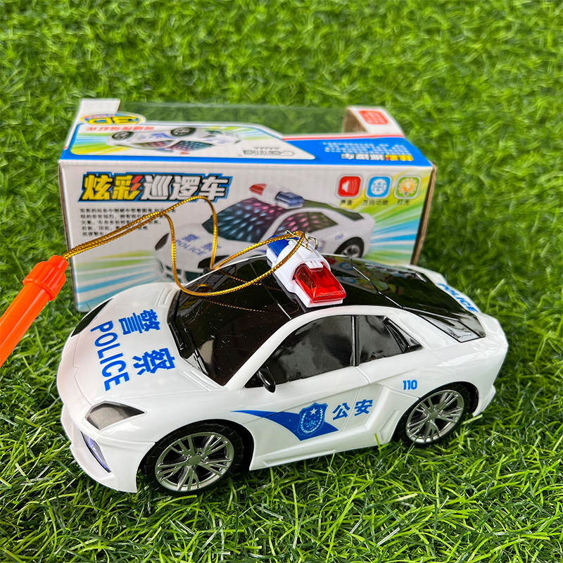 中秋灯笼儿童手提电动万向旋转警车赛车跑车汽车飞机发光音乐灯笼