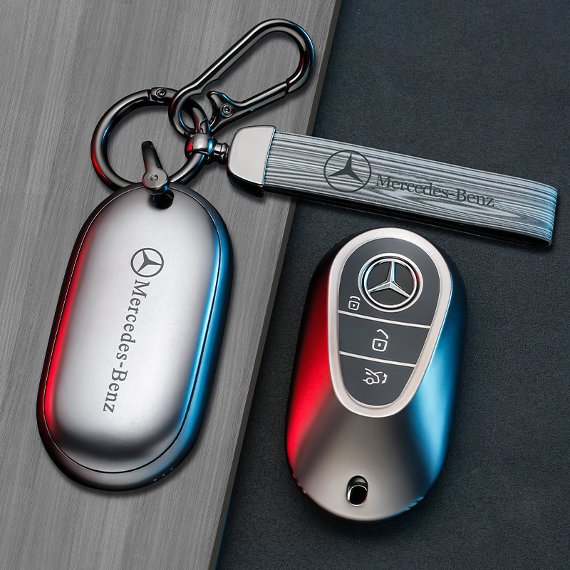 适用于奔驰c260l钥匙套女e300l/glc260l/a200l/c200l壳glc300l扣