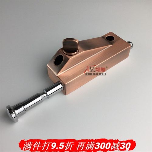 地锁 玻璃移门锁有框门锁天地上下锁铝合金旋转木门锁明装插销锁