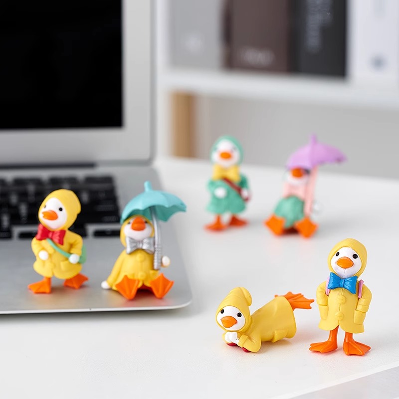 可爱卡通办公室桌面电脑趴趴小摆件屏幕显示器工位装饰品治愈解压