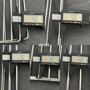 不锈钢烧烤夹烤鱼夹加粗烧烤架拍子家用商用大号烧烤神器夹板定制