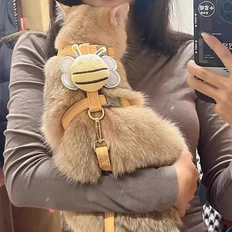 狗狗工字牵引绳博美比熊吉娃娃泰迪布偶猫咪蜜峰牵引绳外出防挣脱