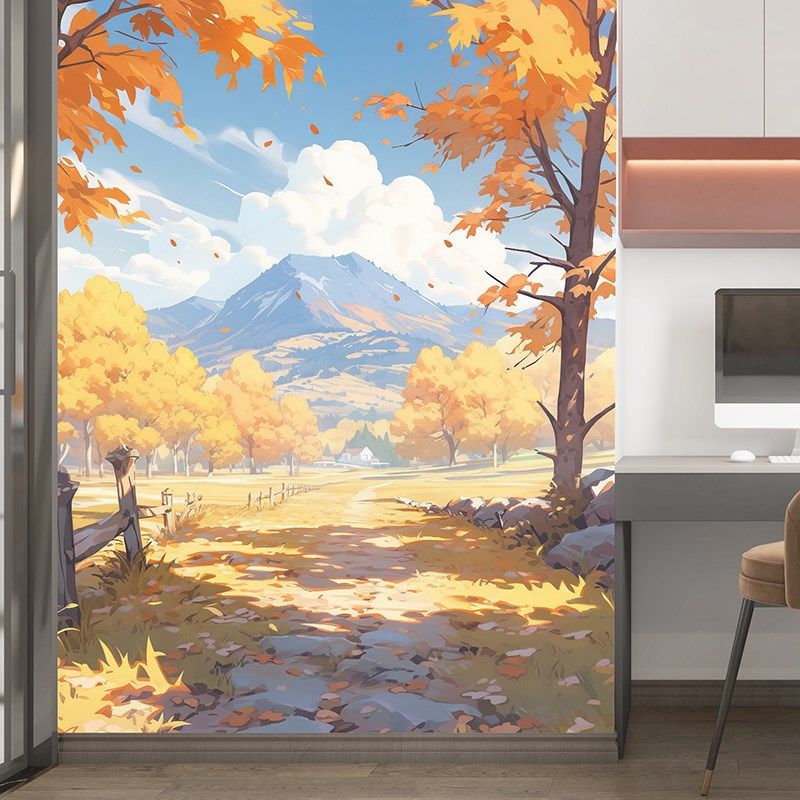 可爱治愈竖版自粘背景墙贴宿舍卧室装饰贴画个性墙画墙纸壁画贴纸,家居饰品,软装墙贴,淘宝优惠券,粉丝福利购,淘宝优惠卷