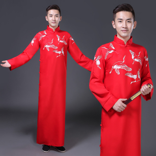 长袍 快板双簧表演出服民国风五四青年学生装 说相声服大褂长衫 男士