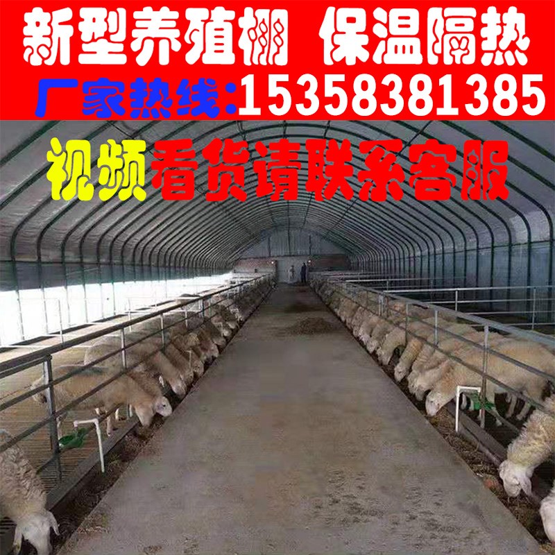 温室大棚骨架钢管养殖种植蔬菜通风全套支架冷热镀锌管定制配件膜