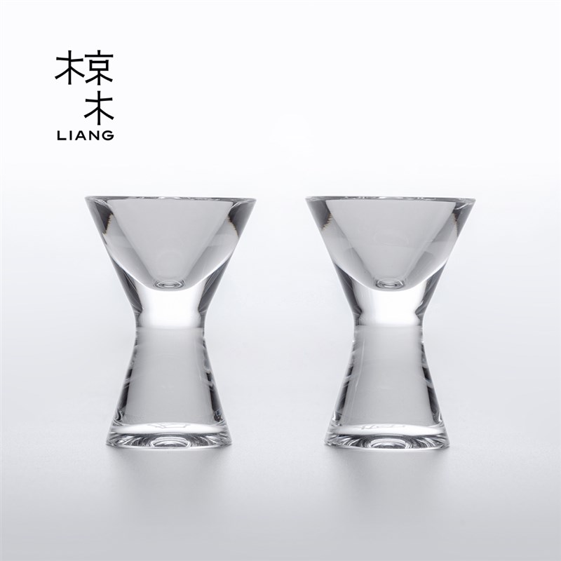 椋木冷切白酒杯套装家用K9水晶杯品酒杯高级感小酒杯礼盒装