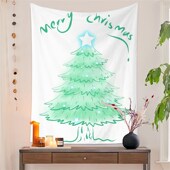 圣诞节挂布胡桃匣子圣诞树拍照背景布复古卧室装 饰节日童话布置大