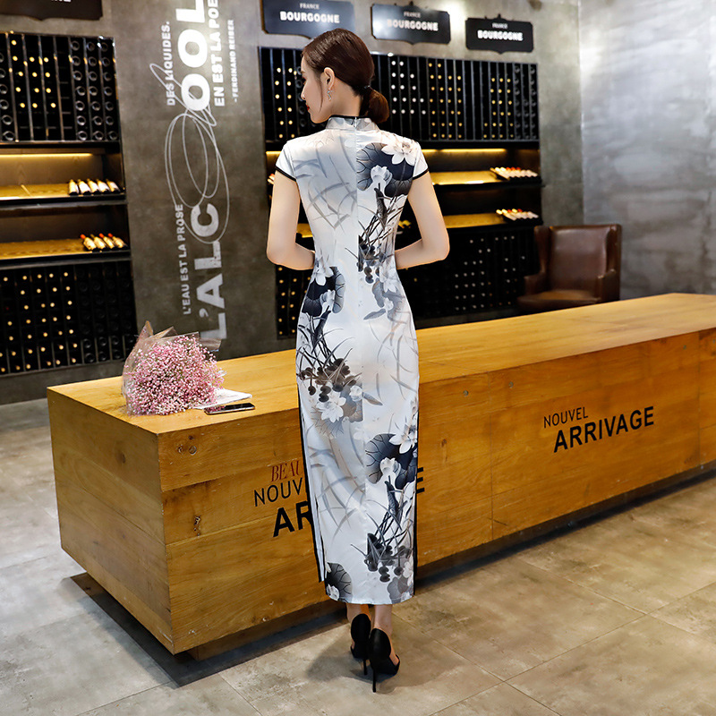 唐装旗袍女宴会礼服演出服连衣裙复古修身时尚日常改良走秀军阀太