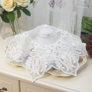 茶具盖布防尘罩布茶盘杯子防灰盖巾中国风长方形蕾丝茶道家用遮布