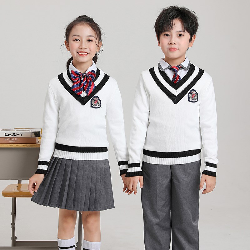 中小学生大合唱演出服儿童英伦风校服班服幼儿园园服诗歌朗诵服装