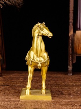 纯铜马摆件马到成功唐马铜马工艺品摆设招财家居装饰品礼品摆设