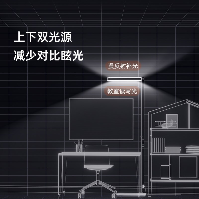 全光谱儿童防眩护眼灯学习专用钢琴灯卧室阅读灯书桌大路灯落地灯