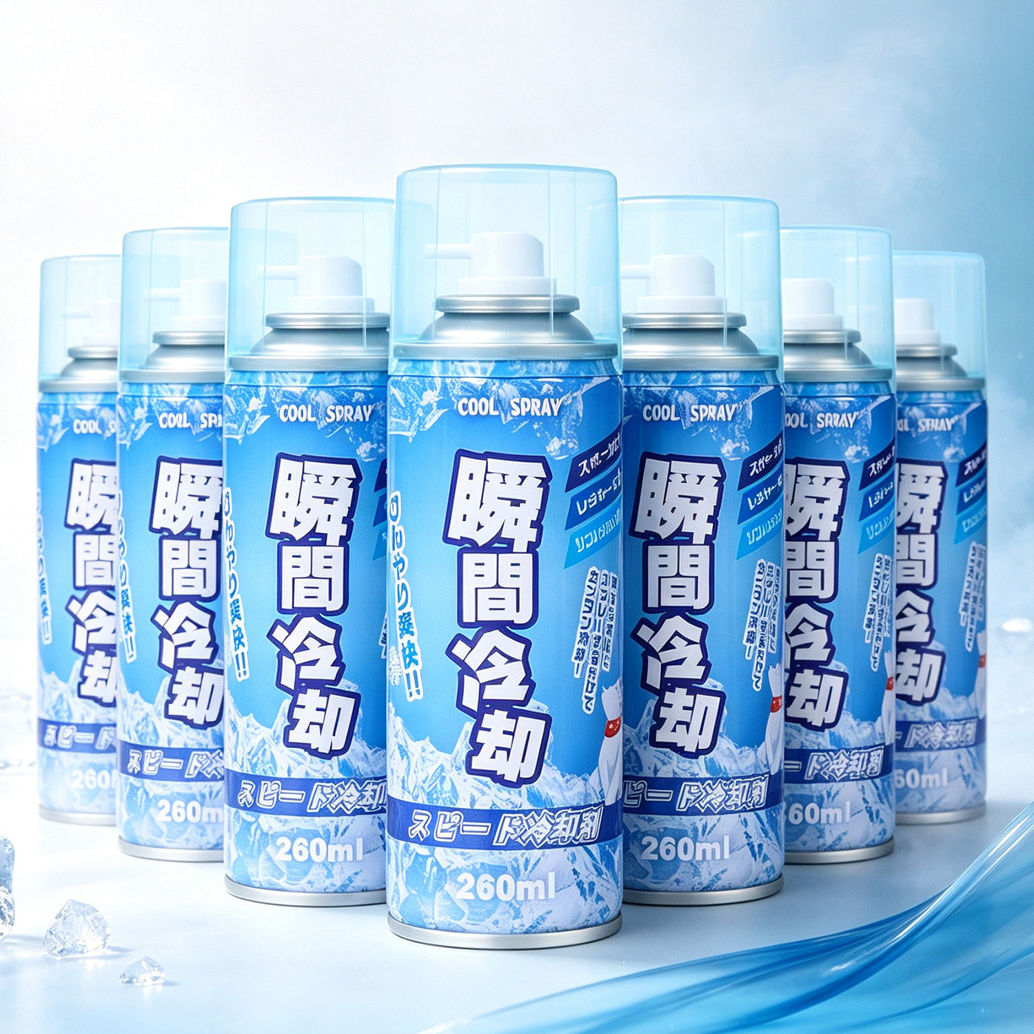 夏日清凉降温喷雾车载室内快速解暑户外军训随身冰凉神器冰凉喷雾