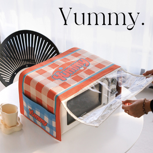 微波炉盖罩防尘罩盖布烤箱盖巾防水全包通用微波炉罩防油罩子