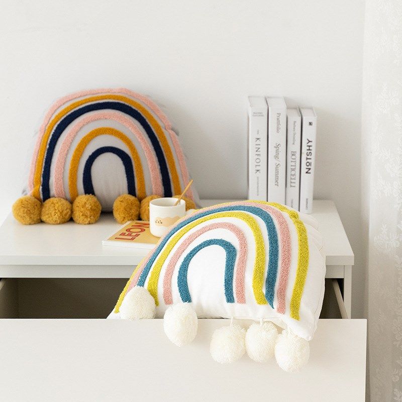 in少女心毛巾绣抱枕爱床头靠枕客厅沙发抱枕儿童房靠垫,居家布艺,抱枕被,淘宝优惠券,粉丝福利购,淘宝优惠卷